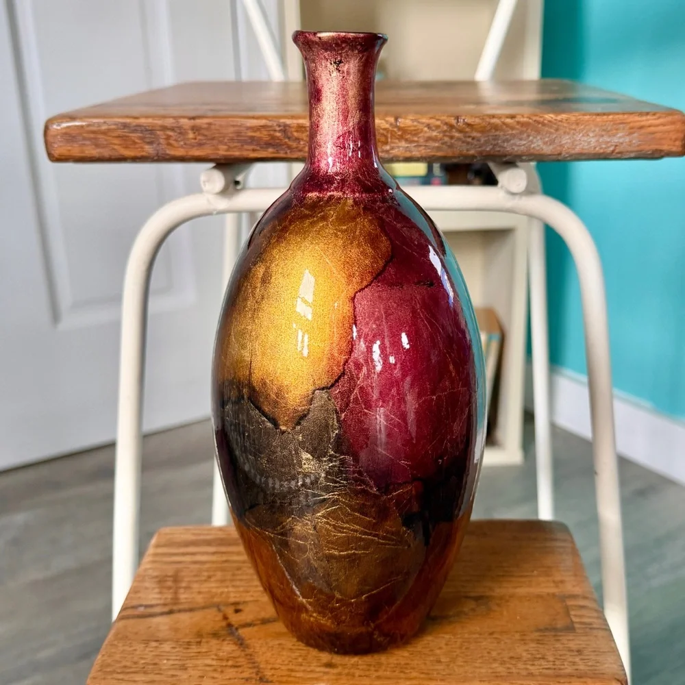 Vintage Flambe Art Vase 11